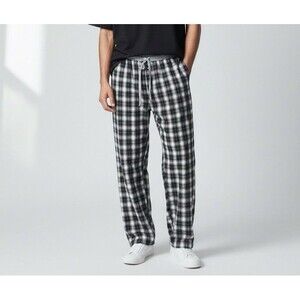 True Grit LA Pajama Pants Mens Large Plaid Flannel PJs Loungewear Drawstring NWT